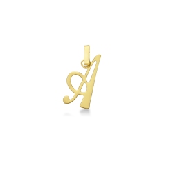 Gelbgold 18K Buchstaben Anhänger A
