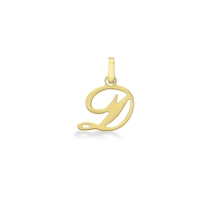 Anhänger Buchstabe D 750er Gelbgold