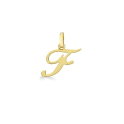 Anhänger Buchstabe F 750er Gelbgold