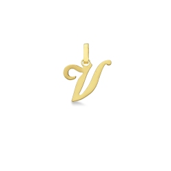 Anhänger Buchstabe V Gelbgold 18K