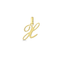Buchstaben Anhänger X aus Gelbgold 18K