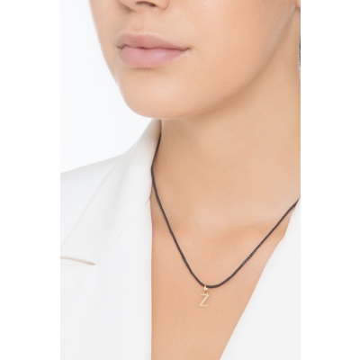 Buchstaben Anhänger Z aus Gelbgold 18K 