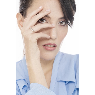 Weißgold Ring mit 7 Brillanten 0,25 Karat