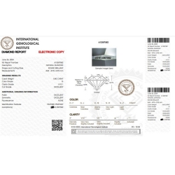 IGI-zertifizierter Diamant CT 0,40 G VVS1 2
