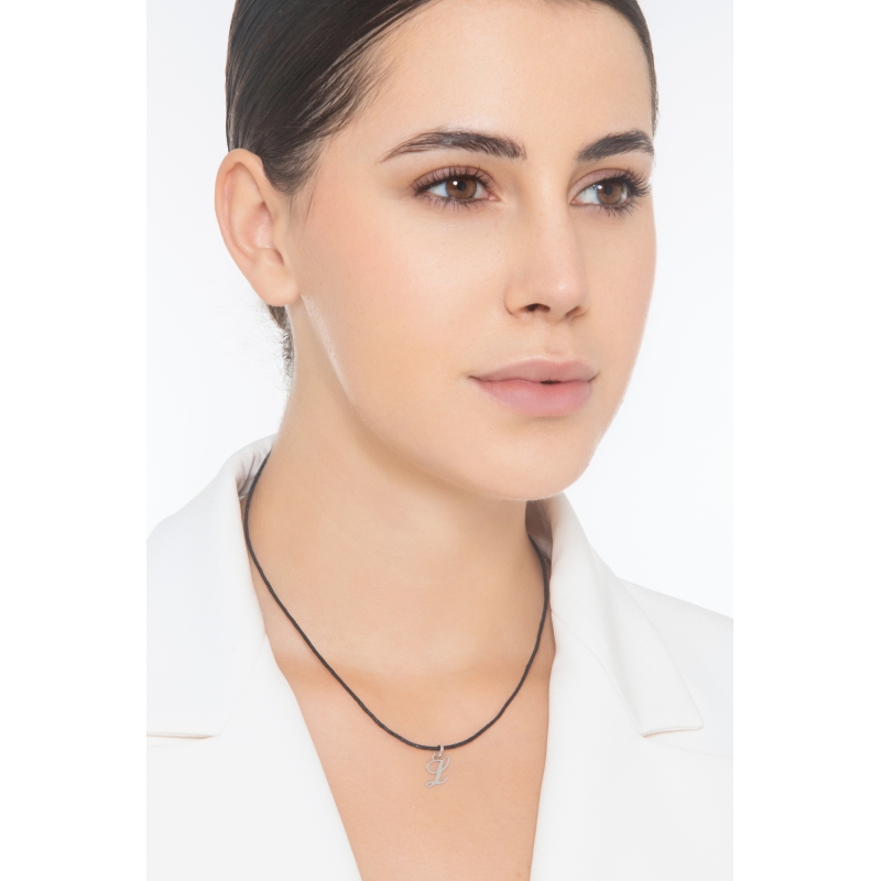 Buchstaben Anhänger L Weißgold 18K