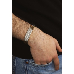 Herrenarmband aus 18K Gelbgold mit Zirkonia 2