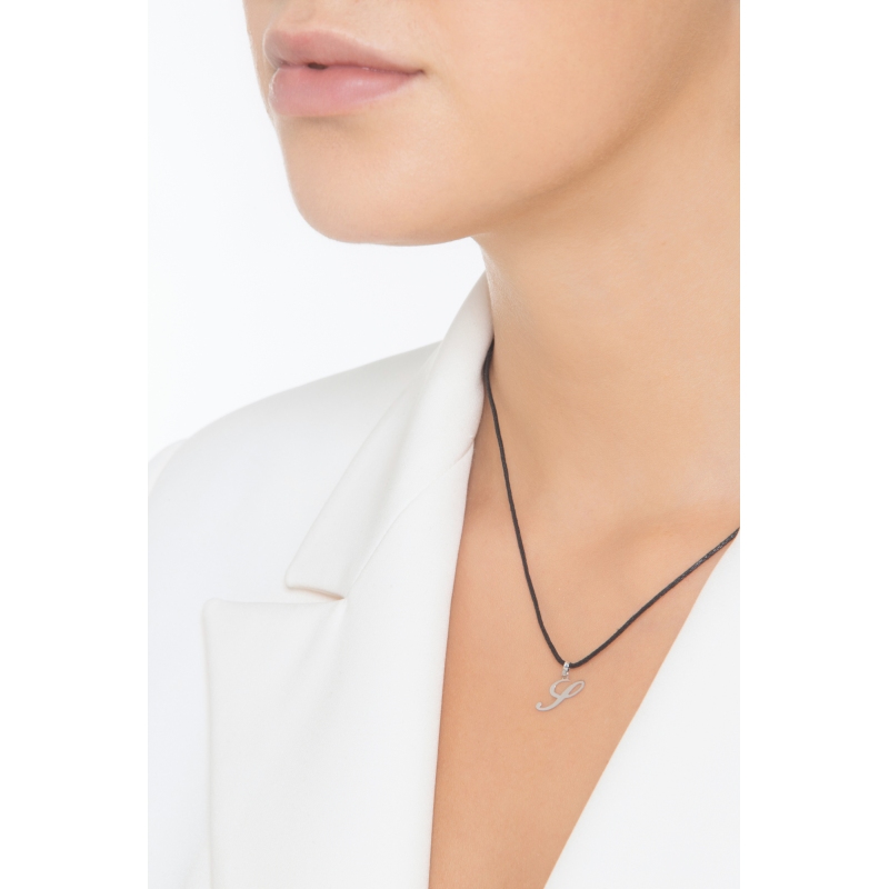 Weißgold 18K Buchstaben Anhänger S