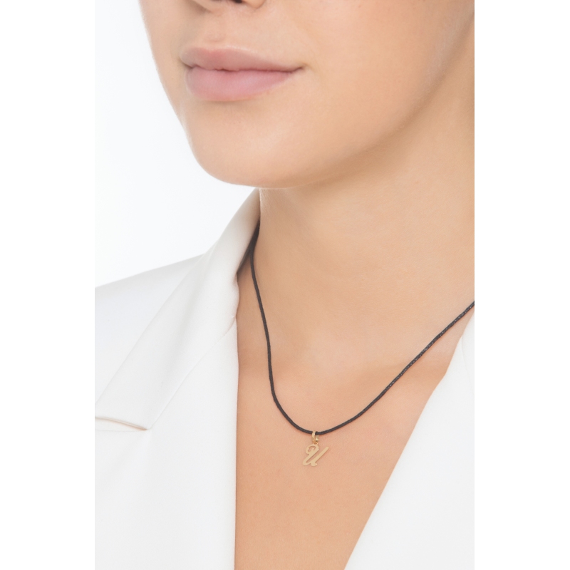 Anhänger Buchstabe U Gelbgold 18K