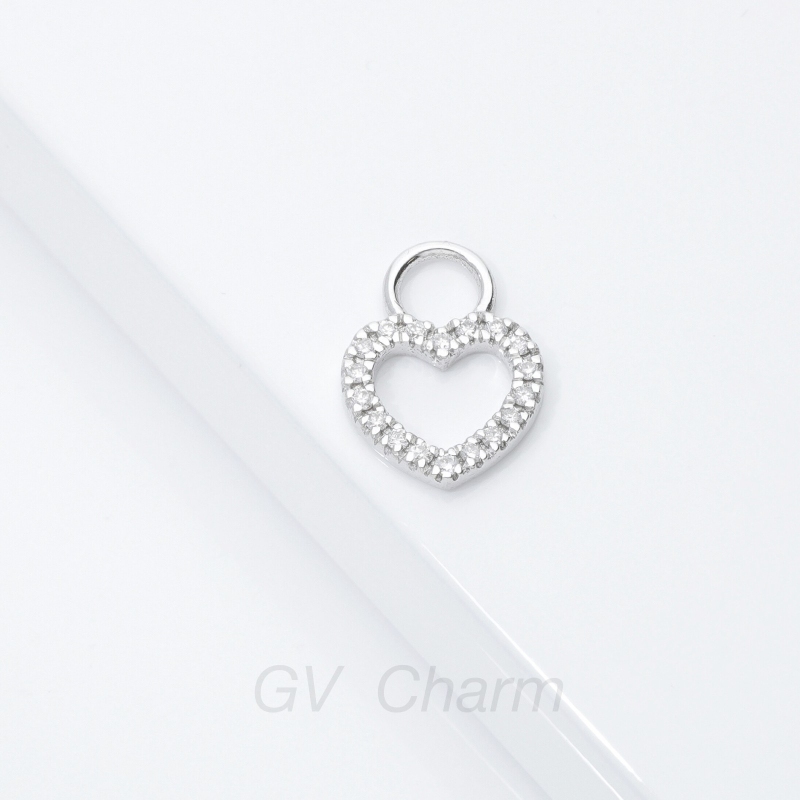 GV Charm Herzanhänger aus Gold 18k und Diamanten GV Charm Herzanhänger aus Gold 18k und Diamanten