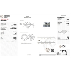 IGI-zertifizierter Diamant 1 CT E VVS2 2