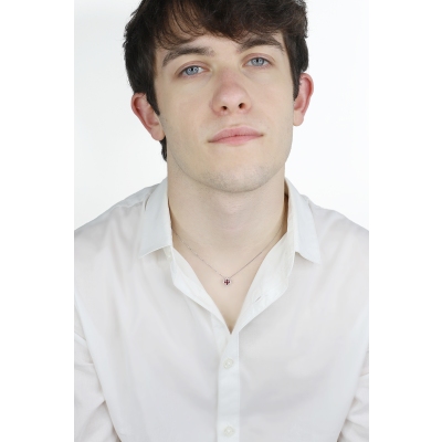 750er Weißgold mit Kreuz-Anhänger aus Rubinen und Brillanten