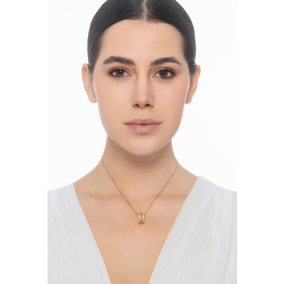 Roségold 18K Kette mit Anhänger 