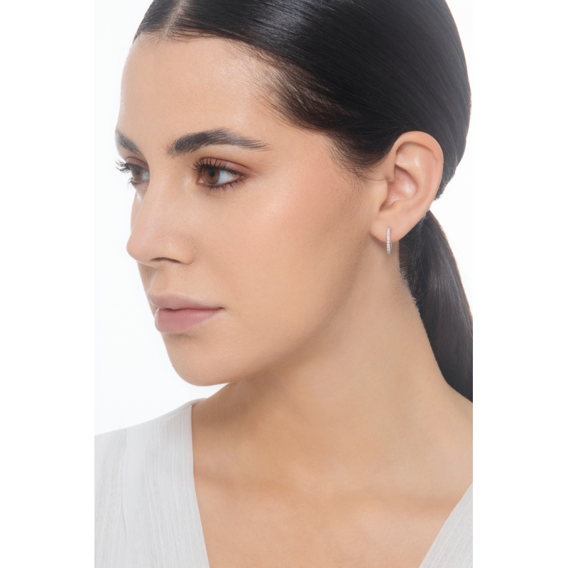 GV Charm ovale einzelner Ohrring mit Diamanten 