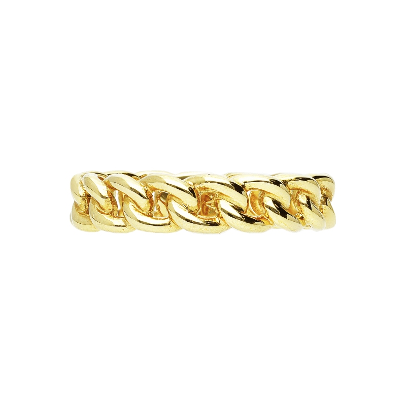 Damenring Iced Out aus Gelbgold 18K Damenring Iced Out aus Gelbgold 18K
