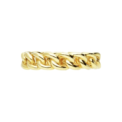 Damenring Iced Out aus Gelbgold 18K