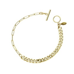 Gelbgold 18K ausgefallenes Damenarmband