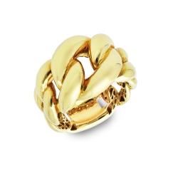 Iced Out Ring aus Gelbgold 18K