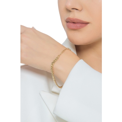 Gelbgold 18K ausgefallenes Damenarmband 