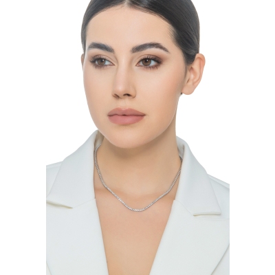 Diamant Collier Weissgold 750