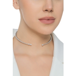 Weißgold 18K Choker Kette mit Brillanten 2