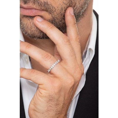 Memoire Ring Weißgold Verlobungsring