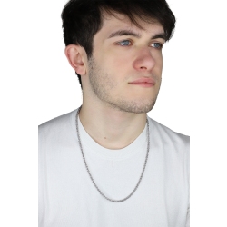 Königskette aus 18k Weißgold, 60 cm  2