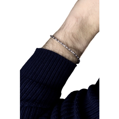 Weißgold 18K Tennisarmband mit Diamanten