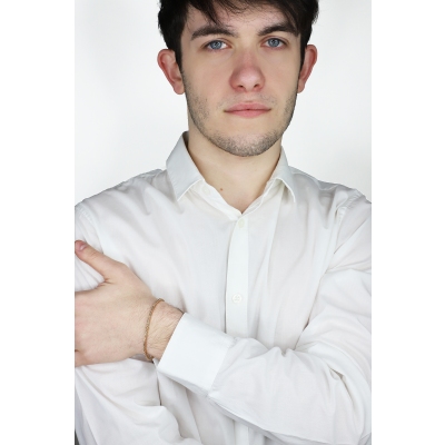 Tennisarmband mit braunen Diamanten Roségold