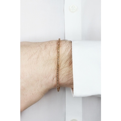 Tennisarmband mit braunen Diamanten Roségold