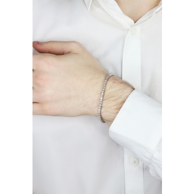 Armband aus 18K Weißgold 750 mit Diamanten