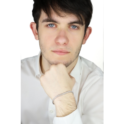 Diamantarmband Tennis 18K Weißgold