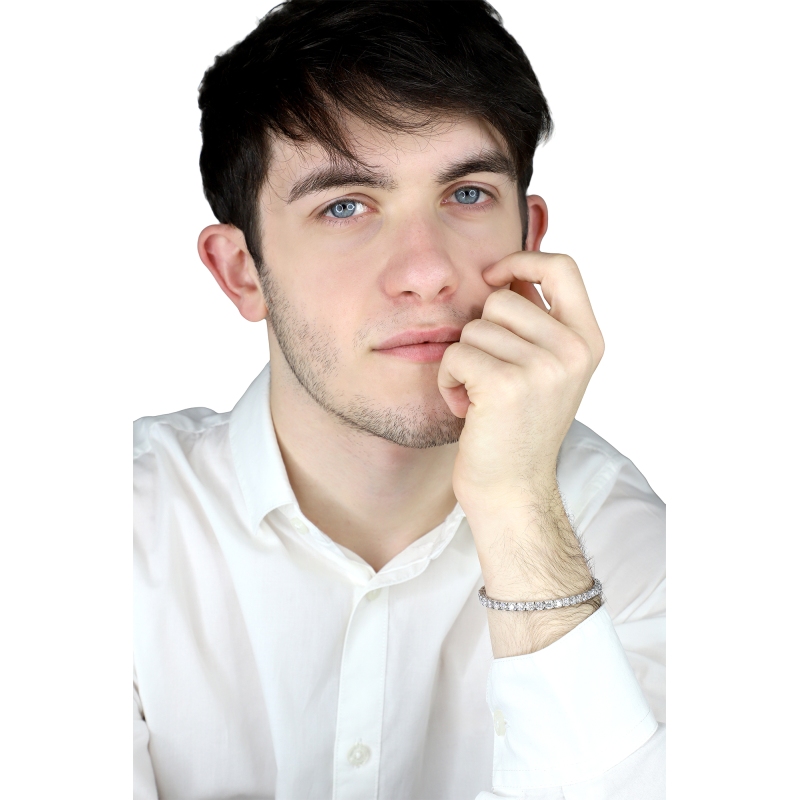 Weissgold Tennisarmband 18 Karat mit Diamanten Weissgold Tennisarmband 18 Karat mit Diamanten