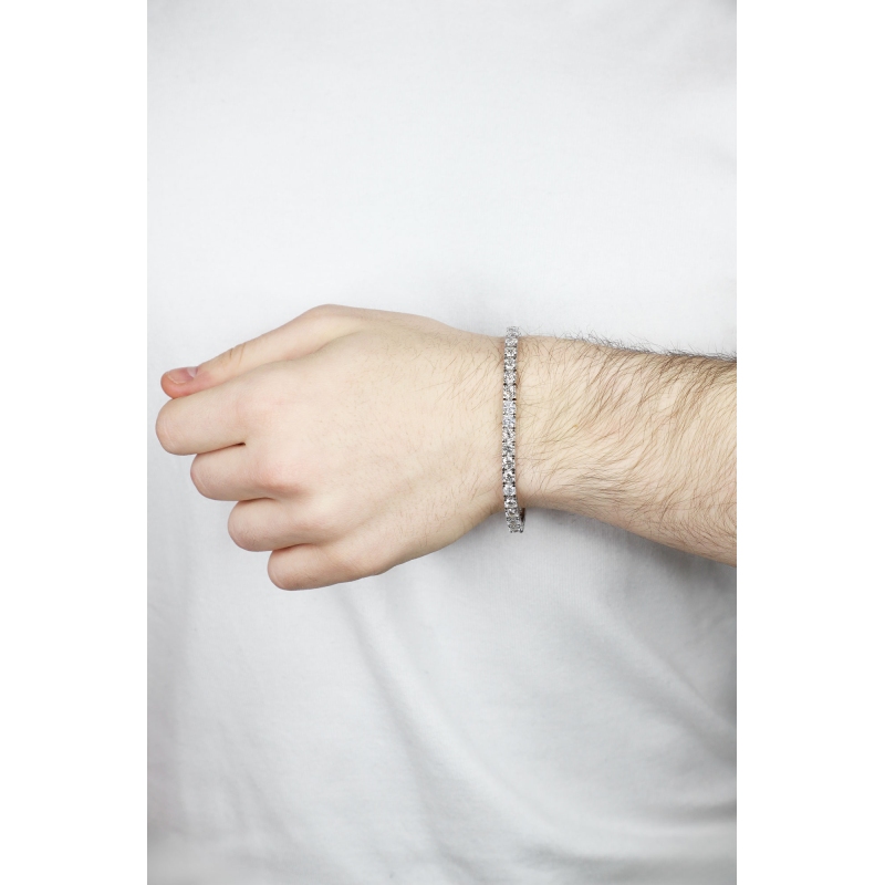 Tennisarmband Weißgold 18 Karat mit 0,30 ct Diamanten