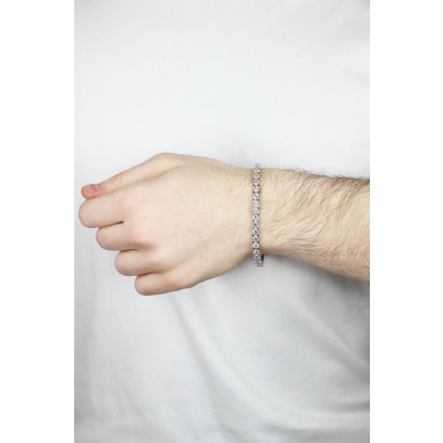 Tennisarmband Weißgold 18 Karat mit 0,30 ct Diamanten