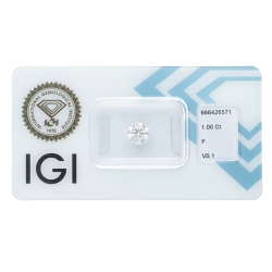IGI-zertifizierter Diamant CT 1,00 F VS1