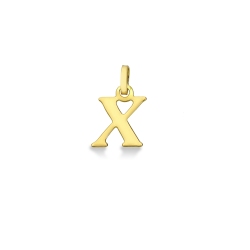 Anhänger Buchstabe X Gelbgold 750