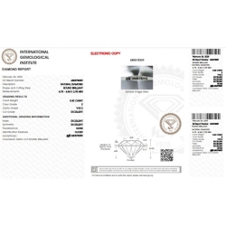 IGI-zertifizierter Diamant CT 0,42 E VVS2 2