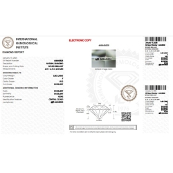 IGI-zertifizierter Diamant CT 0,40 F VS2 2