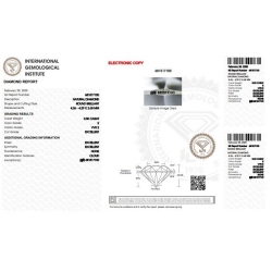 IGI-zertifizierter Diamant CT 0,30 E VVS2 2