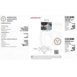 IGI-zertifizierter Diamant CT 0,41 F VS1 2