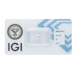 IGI-zertifizierter Diamant CT 0,41     E    VS1