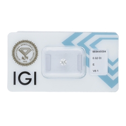 IGI-zertifizierter Diamant CT 0,32   E    VS1