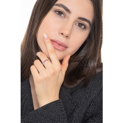 Saphir Ring Rainbow 750er Weißgold