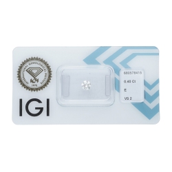 IGI-zertifizierter Diamant CT 0,40   E    VS2