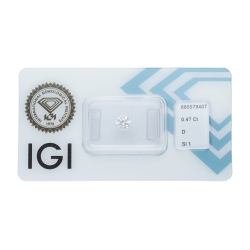 IGI-zertifizierter Diamant CT 0,47    D    SI1