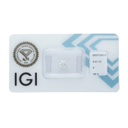 IGI-zertifizierter Diamant CT 0,41   F   VS2