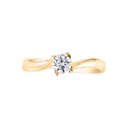 Valentino Solitär Fassung Gelbgold