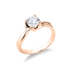 Valentino-Solitär-Fassung Roségold 2