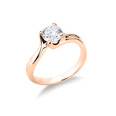 Valentino-Solitär-Fassung Roségold