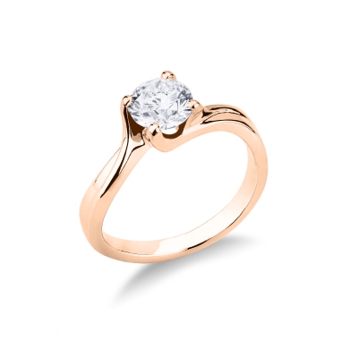 Valentino-Solitär-Fassung Roségold